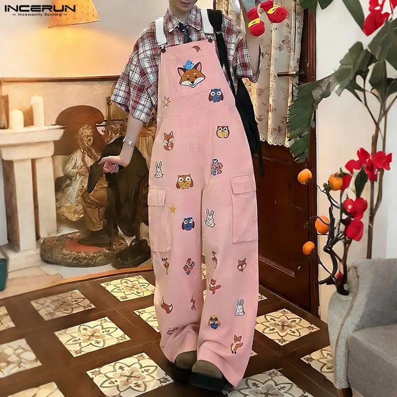 INCERUN Men's Jumpsuits Printing Sleeveless Strap Rompers For Man Pants Streetwear 2026 Loose Pockets Casual Male Overalls S-5XL
INCERUN Men's Jumpsuits Printing Sleeveless Strap Rompers For Man Pants Streetwear 2026 Loose Pockets Casual Male Overalls S-5XL