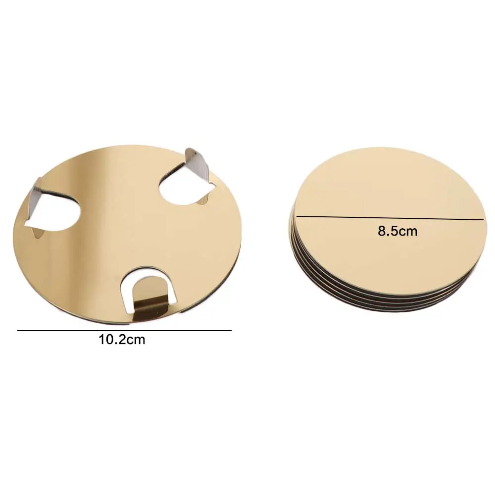 Multi-Function Round Gold Stainless Steel Coaster Set Mirror-like Scald-proof Insulated Cup Mat With Holder Drink Pad Dish
Multi-Function Round Gold Stainless Steel Coaster Set Mirror-like Scald-proof Insulated Cup Mat With Holder Drink Pad Dish