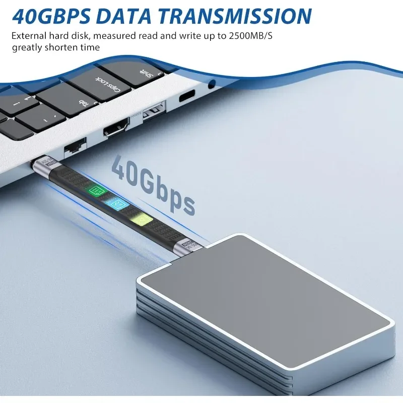 Короткий кабель USB4 для ноутбуков, телефонов и планшетов, передача данных 40 Гбит/с, быстрая зарядка PD 240 Вт, интерфейс Thunderbolt 4/3, плоский шнур USB-C
Короткий кабель USB4 для ноутбуков, телефонов и планшетов, передача данных 40 Гбит/с, быстрая зарядка PD 240 Вт, интерфейс Thunderbolt 4/3, плоский шнур USB-C