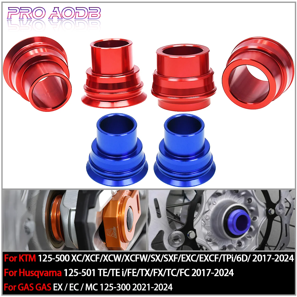 CNC Wheel Axle Hub Spacer For KTM SX SXF XCF EXC EXCF EXCW XCW SMR 125 150 200 250 300 350 400 450 500 525 530 2003-2015
CNC Wheel Axle Hub Spacer For KTM SX SXF XCF EXC EXCF EXCW XCW SMR 125 150 200 250 300 350 400 450 500 525 530 2003-2015