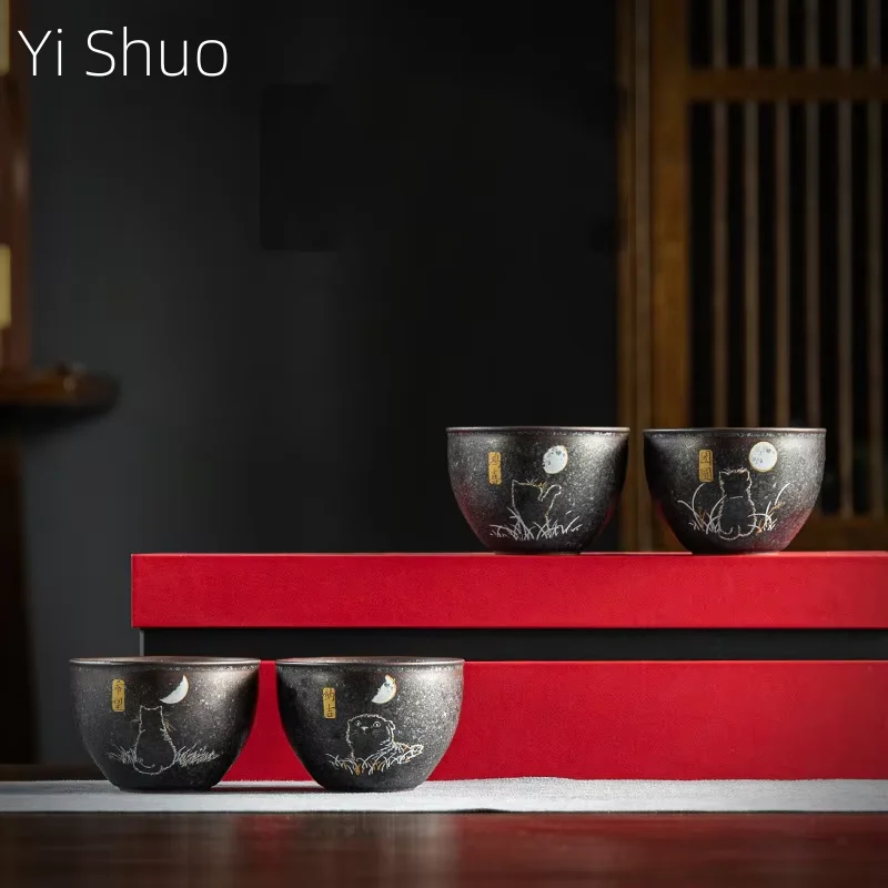 Kung Fu Ceramic Tea Bowl Single Master Cup Small Tea Cup Kiln Baked Stoneware Tea Bowl Cup Office Business Gift Bowl
Kung Fu Ceramic Tea Bowl Single Master Cup Small Tea Cup Kiln Baked Stoneware Tea Bowl Cup Office Business Gift Bowl