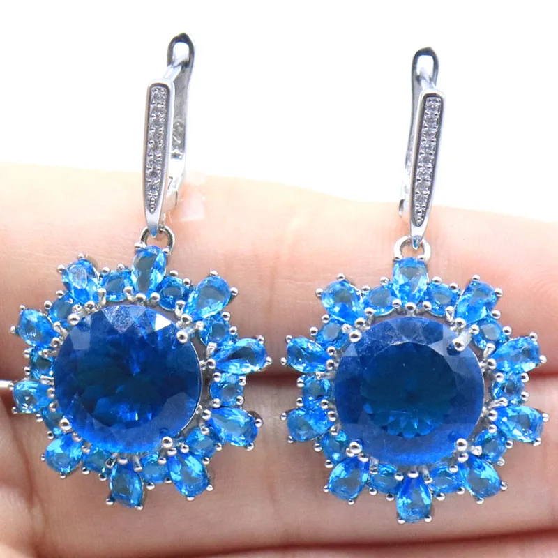 9.7g 925 Solid Sterling Silver Earrings Customized Rhodolite Garnet Blue Aquamarine Smoky Topaz Peridot Swiss Blue Topaz
9.7g 925 Solid Sterling Silver Earrings Customized Rhodolite Garnet Blue Aquamarine Smoky Topaz Peridot Swiss Blue Topaz