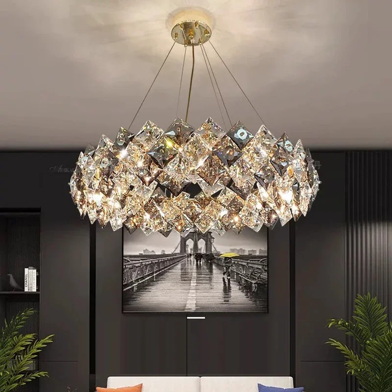 Postmodern Pendant Light Luxury Crystal Living Room Dining Room Cafe Kitchen Hanging Lamp Indoor Art Decoration Lighting Fixture
Postmodern Pendant Light Luxury Crystal Living Room Dining Room Cafe Kitchen Hanging Lamp Indoor Art Decoration Lighting Fixture