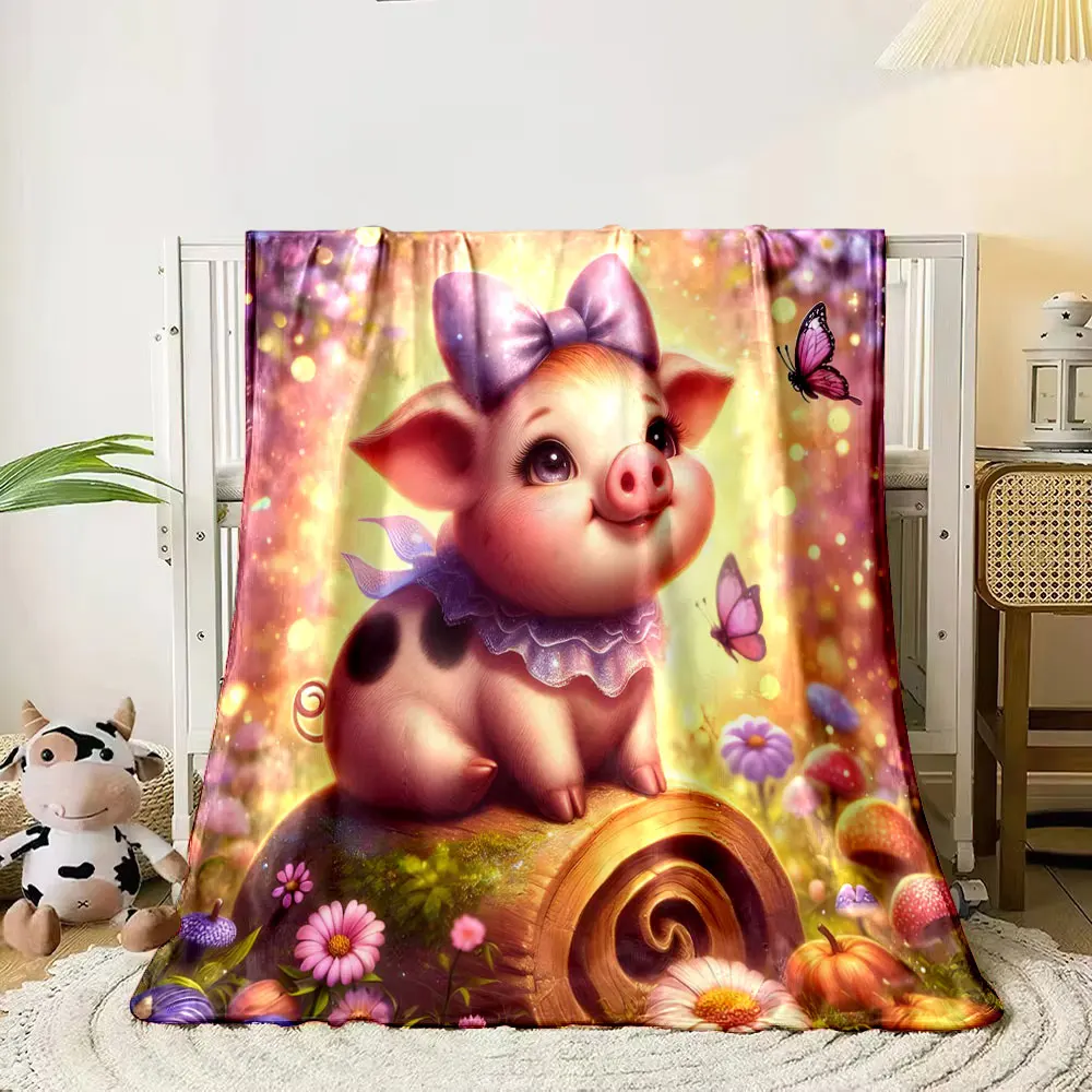 Cute and Dreamy Little Pig Print Blanket Flannel Soft Comfort Home Travel Blanket Kids Warm Blanket Picnic RV Luxury Gifts
Cute and Dreamy Little Pig Print Blanket Flannel Soft Comfort Home Travel Blanket Kids Warm Blanket Picnic RV Luxury Gifts