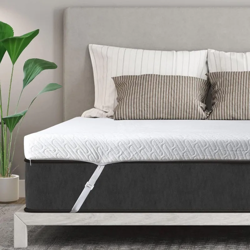 3 Inch Gel Memory Foam Mattress Topper King Size High Density Cooling Pad Pressure Relief Bed Topper (with Removable & Bamboo)
3 Inch Gel Memory Foam Mattress Topper King Size High Density Cooling Pad Pressure Relief Bed Topper (with Removable & Bamboo)