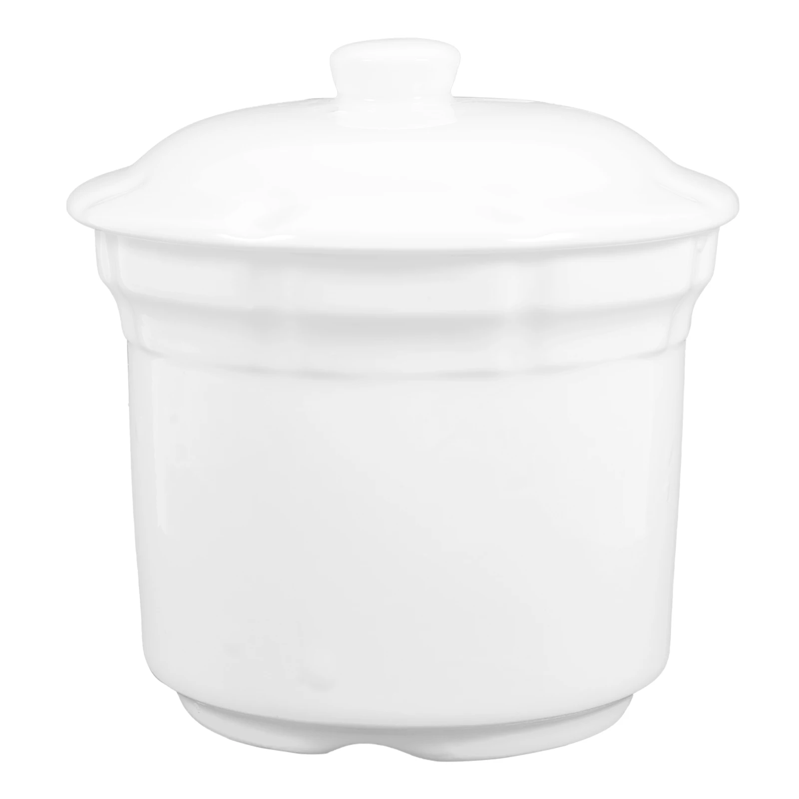 Ceramic Stew Pot 4 Inches Soup Bowl with Lid Kitchen Tableware Easy Cleaning Porcelain Cookware White Small Size
Ceramic Stew Pot 4 Inches Soup Bowl with Lid Kitchen Tableware Easy Cleaning Porcelain Cookware White Small Size