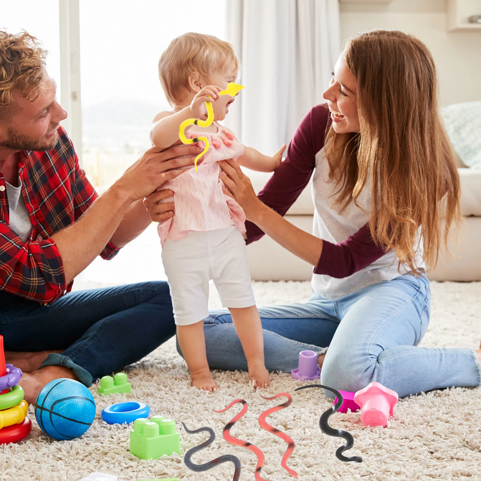 1Set Simulation Animal PVC Snakes Realistic Reptile Prank Decorative Wildlife Snake Prop for Kids Brain Development
1Set Simulation Animal PVC Snakes Realistic Reptile Prank Decorative Wildlife Snake Prop for Kids Brain Development