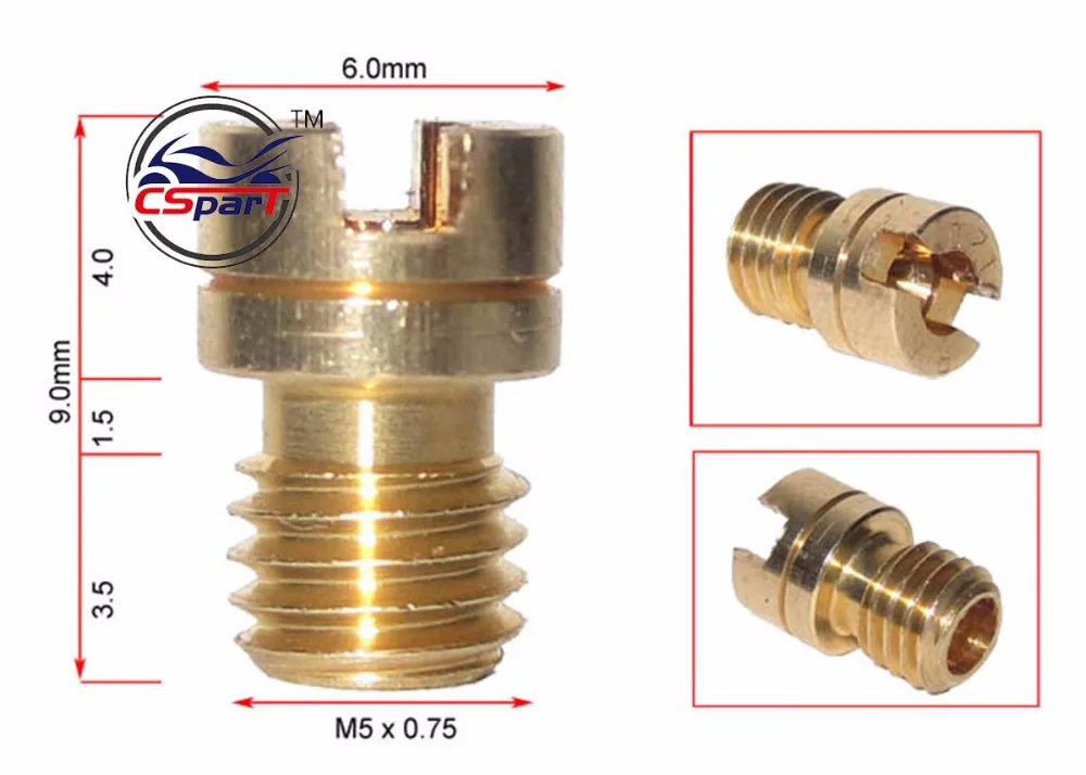9mm Length 8mm head M5*0.75 60 65 70 75 Thread Main Jet For Mikuni Keihin Dellorto Carburetor N102/221
9mm Length 8mm head M5*0.75 60 65 70 75 Thread Main Jet For Mikuni Keihin Dellorto Carburetor N102/221