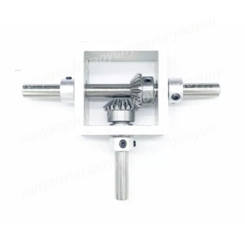 Aluminum Right Angle Gearbox, 1:1 Small T Type Steering Box for 6mm Shaft, Micro Reverser
Aluminum Right Angle Gearbox, 1:1 Small T Type Steering Box for 6mm Shaft, Micro Reverser
