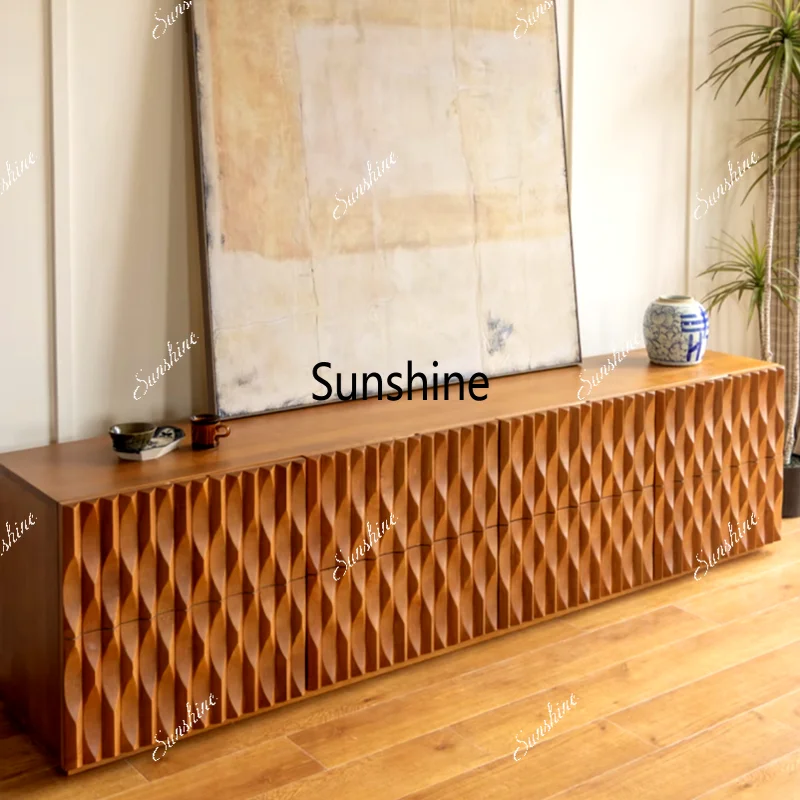 Medieval solid wood TV cabinet is stunned by art carving and simple floor cabinet
Medieval solid wood TV cabinet is stunned by art carving and simple floor cabinet