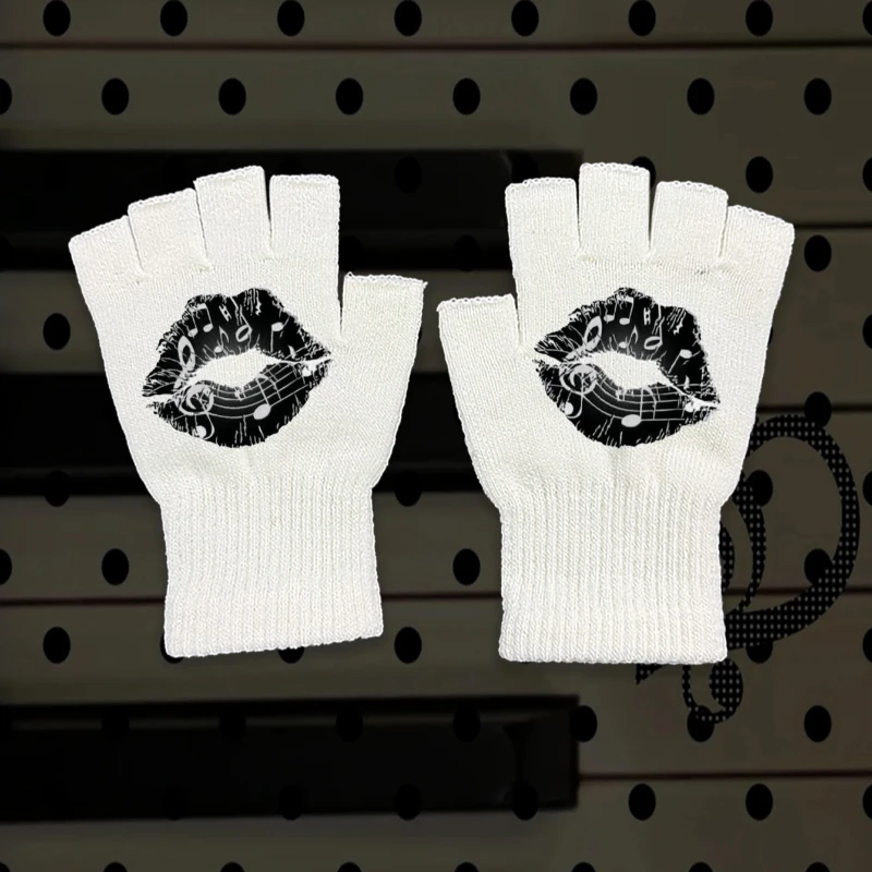 Повседневные универсальные перчатки без пальцев с принтом для работы на открытом воздухе, модные и стильные
Повседневные универсальные перчатки без пальцев с принтом для работы на открытом воздухе, модные и стильные