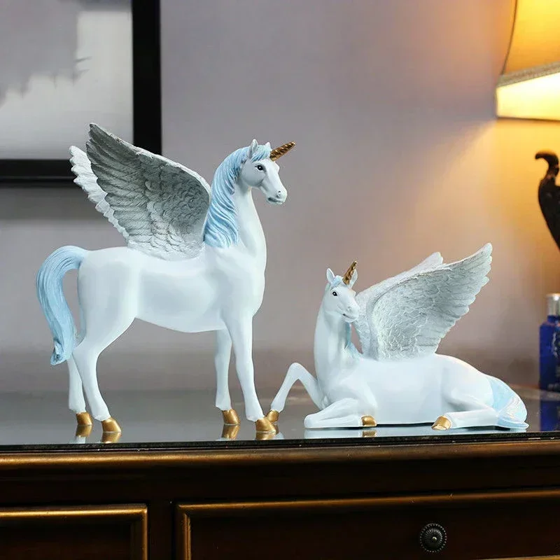 Creative Unicorn Pegasus Resin Accessories Study Room Office Desktop Statue Crafts Home Bookshelf Cabinet Sculpture Decoration
Creative Unicorn Pegasus Resin Accessories Study Room Office Desktop Statue Crafts Home Bookshelf Cabinet Sculpture Decoration