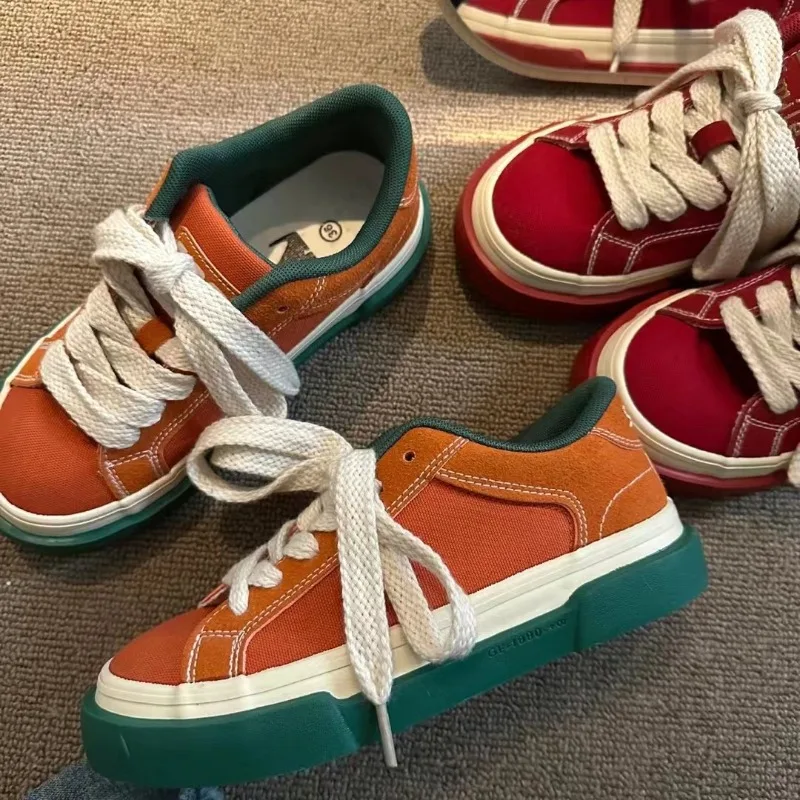 New Women's Canvas Shoes Spring Autumn Retro Fashion Casual Shoes Low Top Lace Up Sneakers Student Flat bottom Running Trainers
New Women's Canvas Shoes Spring Autumn Retro Fashion Casual Shoes Low Top Lace Up Sneakers Student Flat bottom Running Trainers