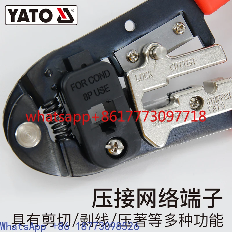 YATO Professional Grade Network Cable Pliers, Crystal Head Wire Crimping Pliers
YATO Professional Grade Network Cable Pliers, Crystal Head Wire Crimping Pliers