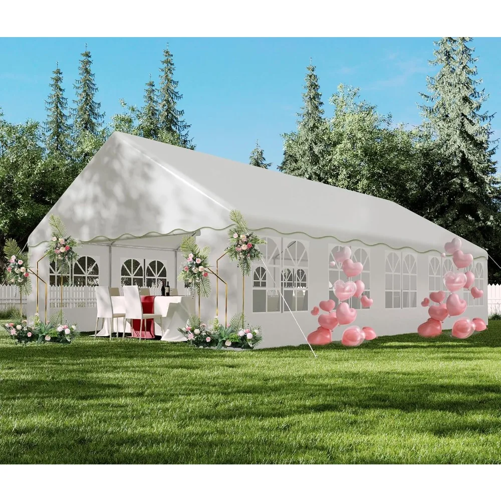 20x32ft Party Tent Heavy Duty Wedding Tent Outdoor Canopy Event Shelters Galvanized Canopy Commercial Tent with Removable Sidewa
20x32ft Party Tent Heavy Duty Wedding Tent Outdoor Canopy Event Shelters Galvanized Canopy Commercial Tent with Removable Sidewa