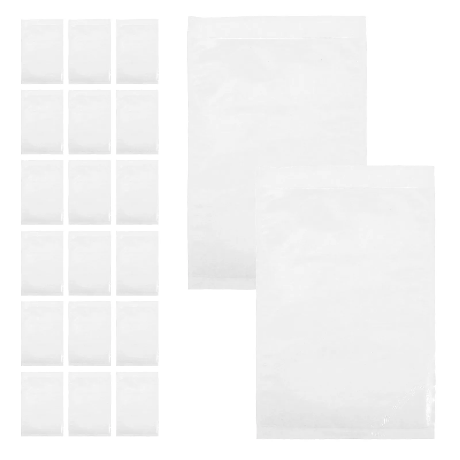 100 шт. самоклеящихся прозрачных пакетов-конвертов для упаковочных листов, счетов и транспортных этикеток с надежной фиксацией без использования скотча
100 шт. самоклеящихся прозрачных пакетов-конвертов для упаковочных листов, счетов и транспортных этикеток с надежной фиксацией без использования скотча