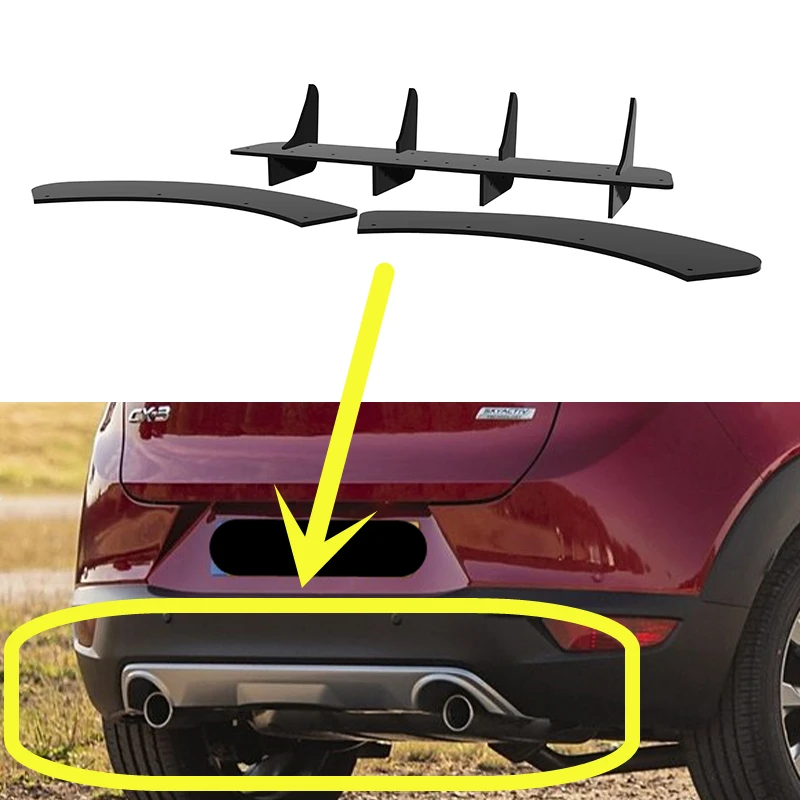 For Mazda CX-3 2014--2024 Year Rear Diffuser Bumper Lips Spoiler Splitter Body Kit Accessories
For Mazda CX-3 2014--2024 Year Rear Diffuser Bumper Lips Spoiler Splitter Body Kit Accessories