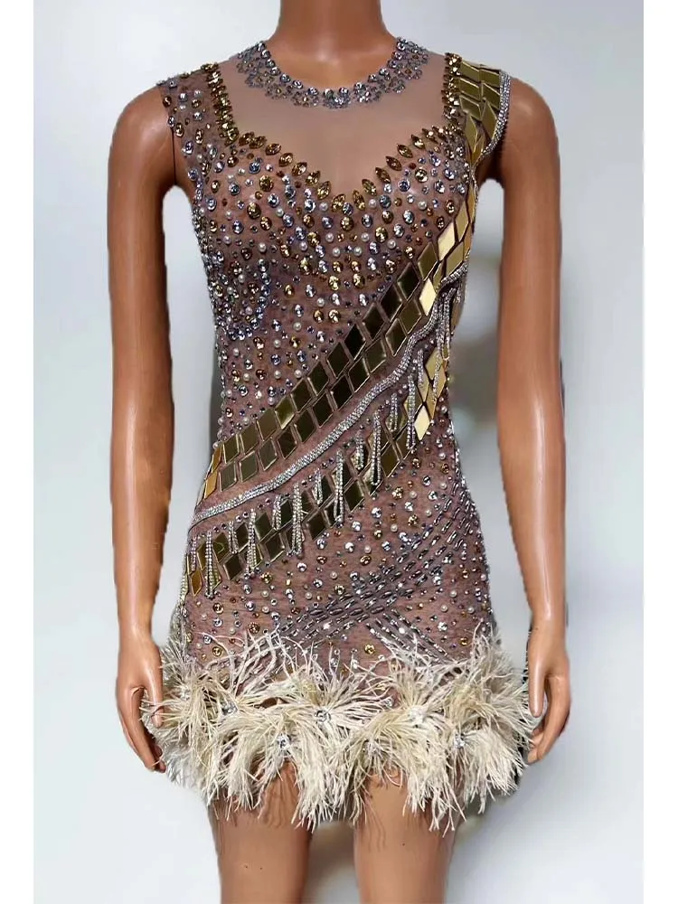 High Quality Rhinestone Sequin Sexy Feather Elastic Wrap Hip Skirt 2025 New Fashionable Custom Women'S Clothing
High Quality Rhinestone Sequin Sexy Feather Elastic Wrap Hip Skirt 2025 New Fashionable Custom Women'S Clothing
