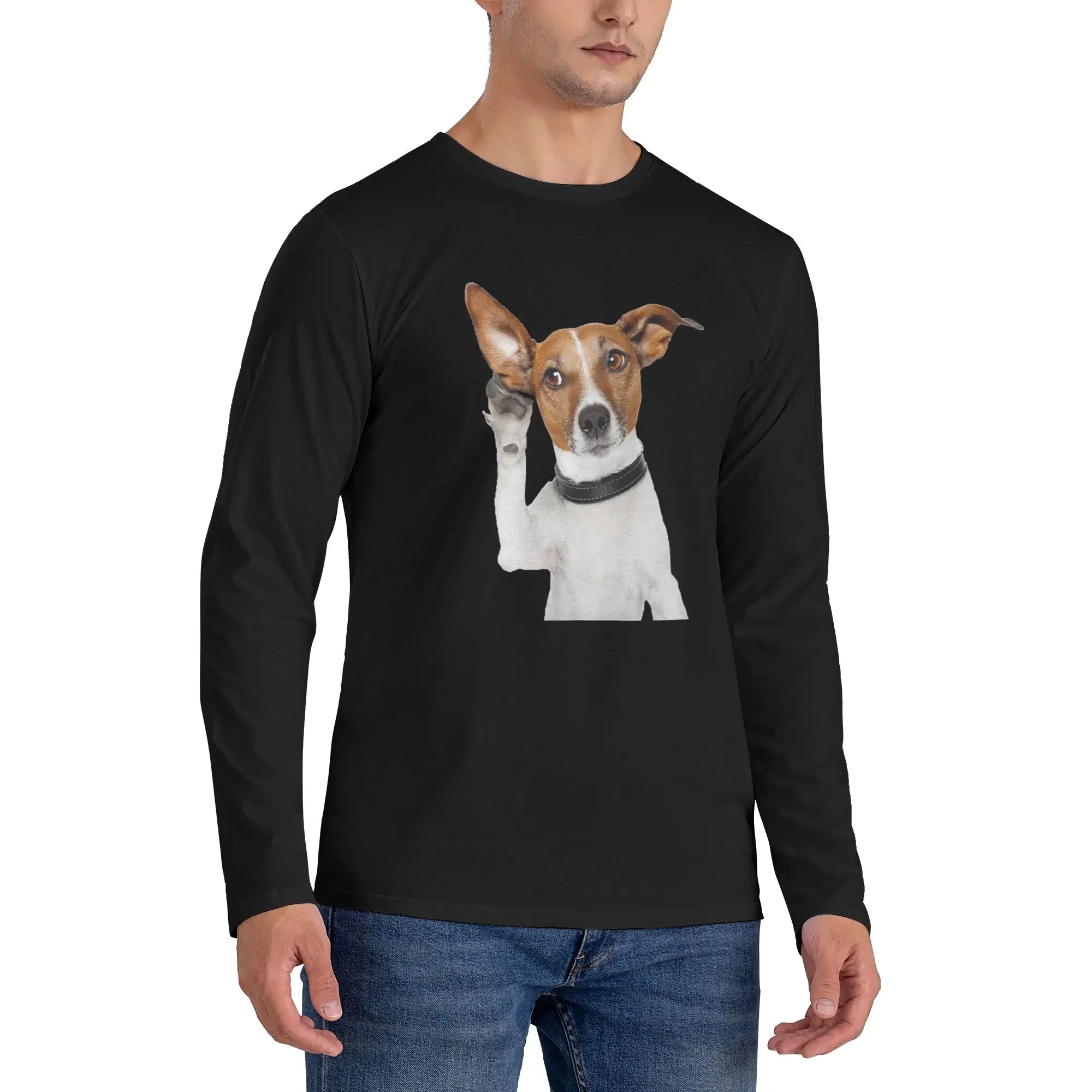 Jack Russell Terrier Dog Funny Men's Long Sleeved T-shirt Casual Round Neck T shirts Spring and Autumn Men tops
Jack Russell Terrier Dog Funny Men's Long Sleeved T-shirt Casual Round Neck T shirts Spring and Autumn Men tops