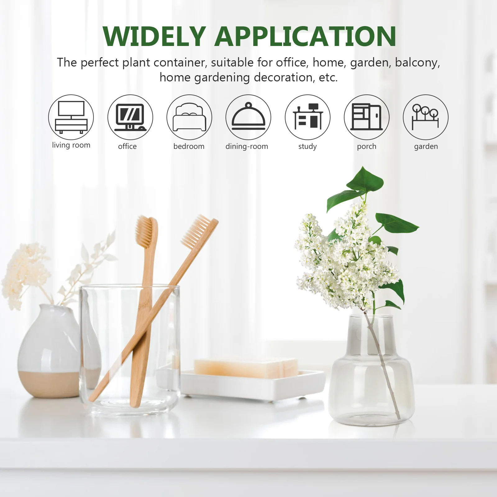 Smoke Glass Vase Delicate Style Simple Desktop Hydroponic Plant Container Flower Pot Home Garden Decor Glass Cylinder Vase
Smoke Glass Vase Delicate Style Simple Desktop Hydroponic Plant Container Flower Pot Home Garden Decor Glass Cylinder Vase