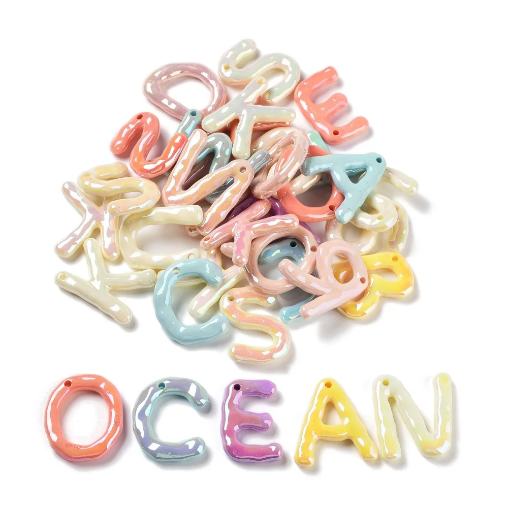 50Pcs Acrylic Letter A~Z Pendant Luminous Random Mixed Alphabet Hang Ornaments for DIY Bracelet Necklace Jewelry Making Craft
50Pcs Acrylic Letter A~Z Pendant Luminous Random Mixed Alphabet Hang Ornaments for DIY Bracelet Necklace Jewelry Making Craft