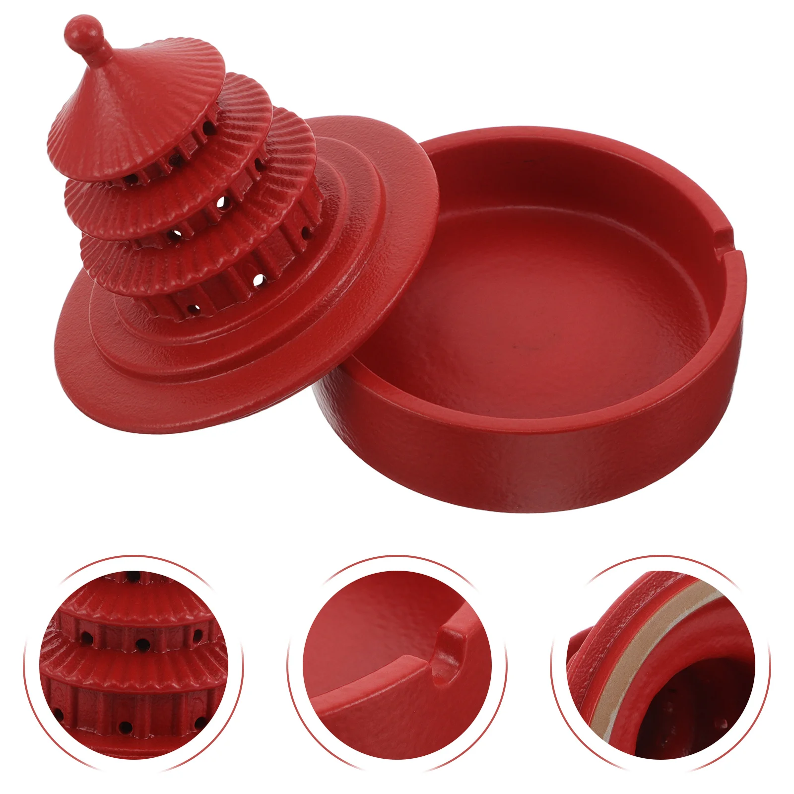 Ceramic Cone Incense Burner Classic Style Lid Decorative Censer Aromatherapy Stick Holder Study Desk Aromatherapy Burner 
Ceramic Cone Incense Burner Classic Style Lid Decorative Censer Aromatherapy Stick Holder Study Desk Aromatherapy Burner