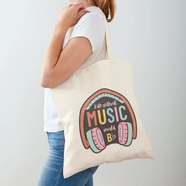 Without music life would b flat - Funny Tote Bag cloth bag woman Women's shopping bag Shopper Women's bags
Without music life would b flat - Funny Tote Bag cloth bag woman Women's shopping bag Shopper Women's bags