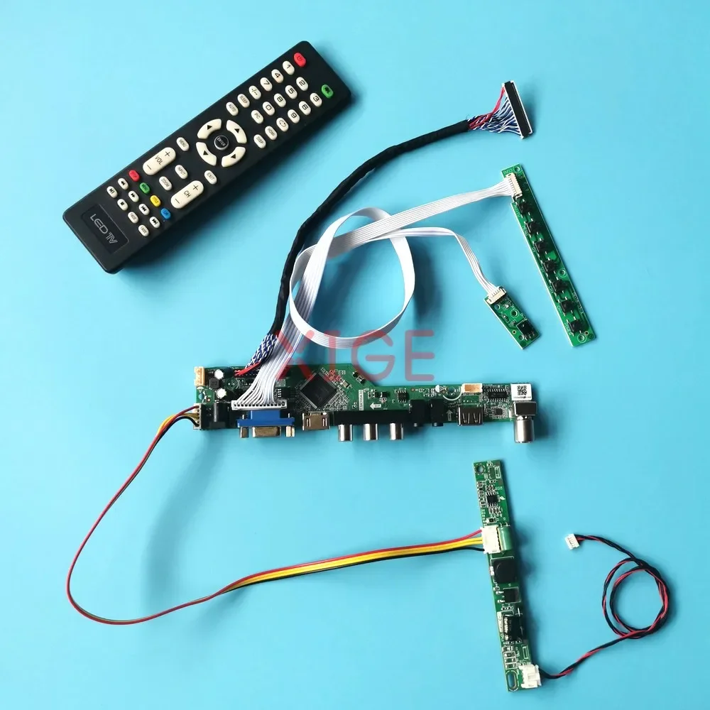 LCD Controller Driver Board Fit LTM200KT10 LTM200KT12 1600*900 20" VGA+HDMI+AV+USB Analog TV Signal LVDS 30-Pin DIY Kit Monitor
LCD Controller Driver Board Fit LTM200KT10 LTM200KT12 1600*900 20" VGA+HDMI+AV+USB Analog TV Signal LVDS 30-Pin DIY Kit Monitor