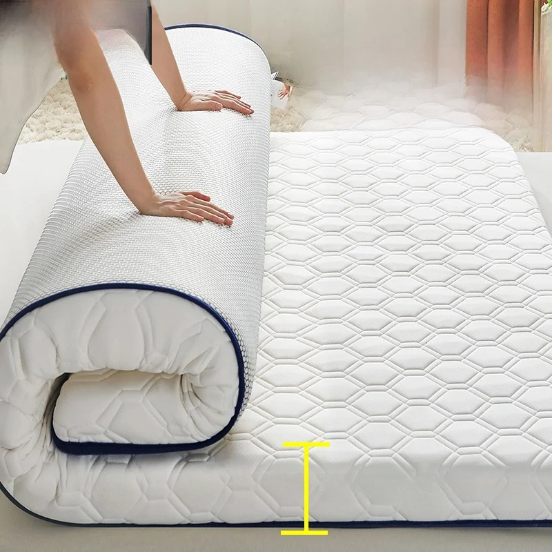 Thiened Latex Foam Mattr Soft Pad Home Use Dormi Student Single Tat Mat Sponge Pad Quilted Polyester Fiber Cover
Thiened Latex Foam Mattr Soft Pad Home Use Dormi Student Single Tat Mat Sponge Pad Quilted Polyester Fiber Cover