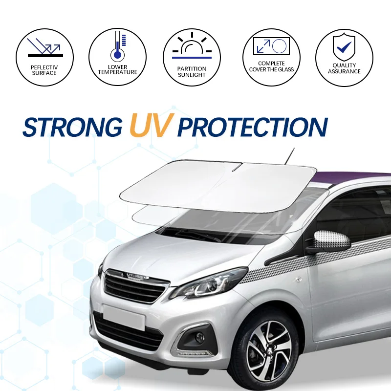 Car Windshield Sun Shade Window Shade Foldable Sun Visor Protector Blocks UV Rays For Peugeot 108 Car Summer Accessories
Car Windshield Sun Shade Window Shade Foldable Sun Visor Protector Blocks UV Rays For Peugeot 108 Car Summer Accessories