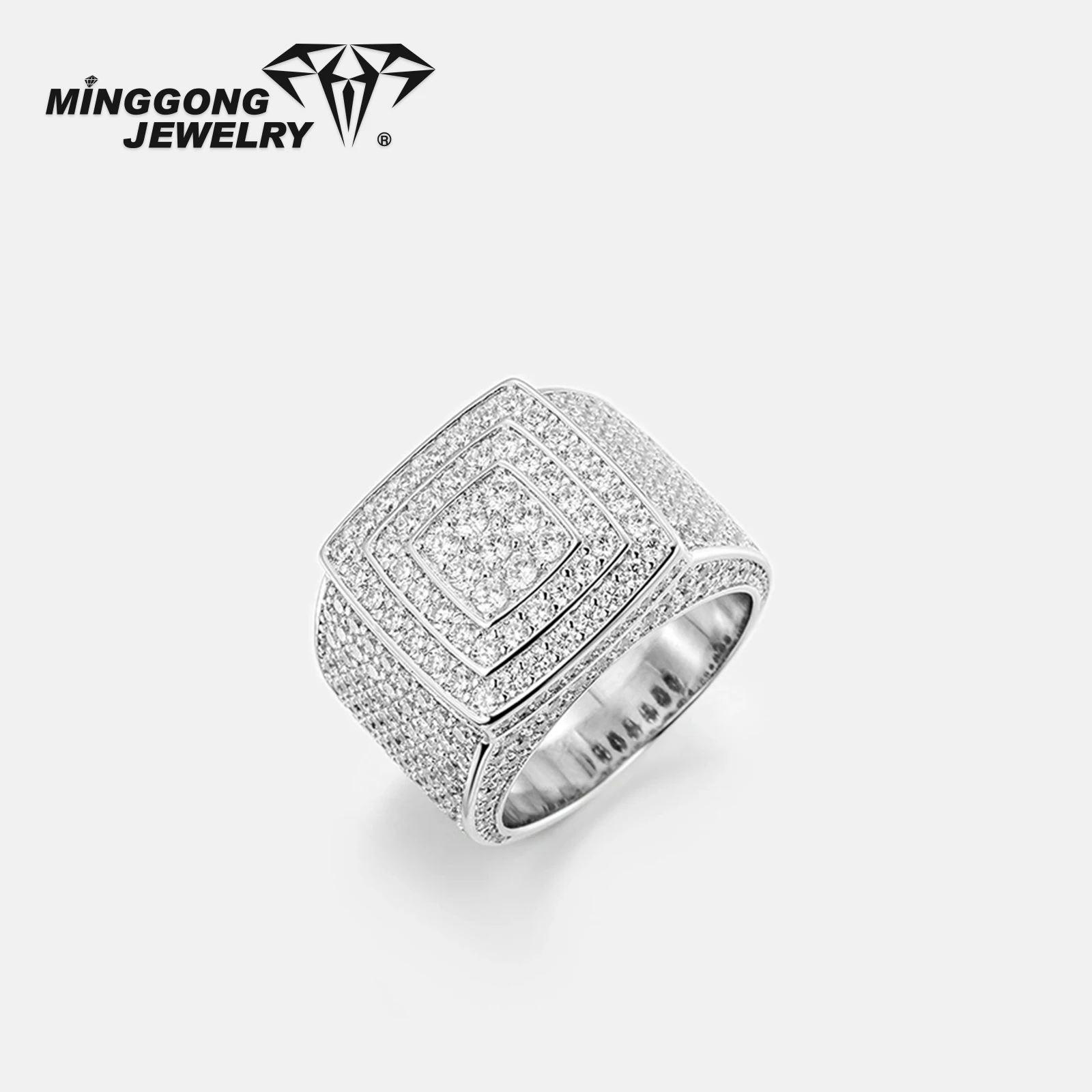 Customizable New Design Square Progressive Moissanite Ring 925 Silver 10K/14K Solid Gold VVS Hip-hop Style for Men and Women
Customizable New Design Square Progressive Moissanite Ring 925 Silver 10K/14K Solid Gold VVS Hip-hop Style for Men and Women