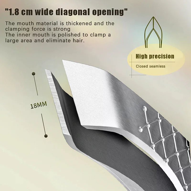 Профессиональные пинцеты для выщипывания волос с широким горлышком, утолщающие волшебные инструменты для выщипывания бороды из нержавеющей стали, пинцеты для женщин и мужчин
Профессиональные пинцеты для выщипывания волос с широким горлышком, утолщающие волшебные инструменты для выщипывания бороды из нержавеющей стали, пинцеты для женщин и мужчин