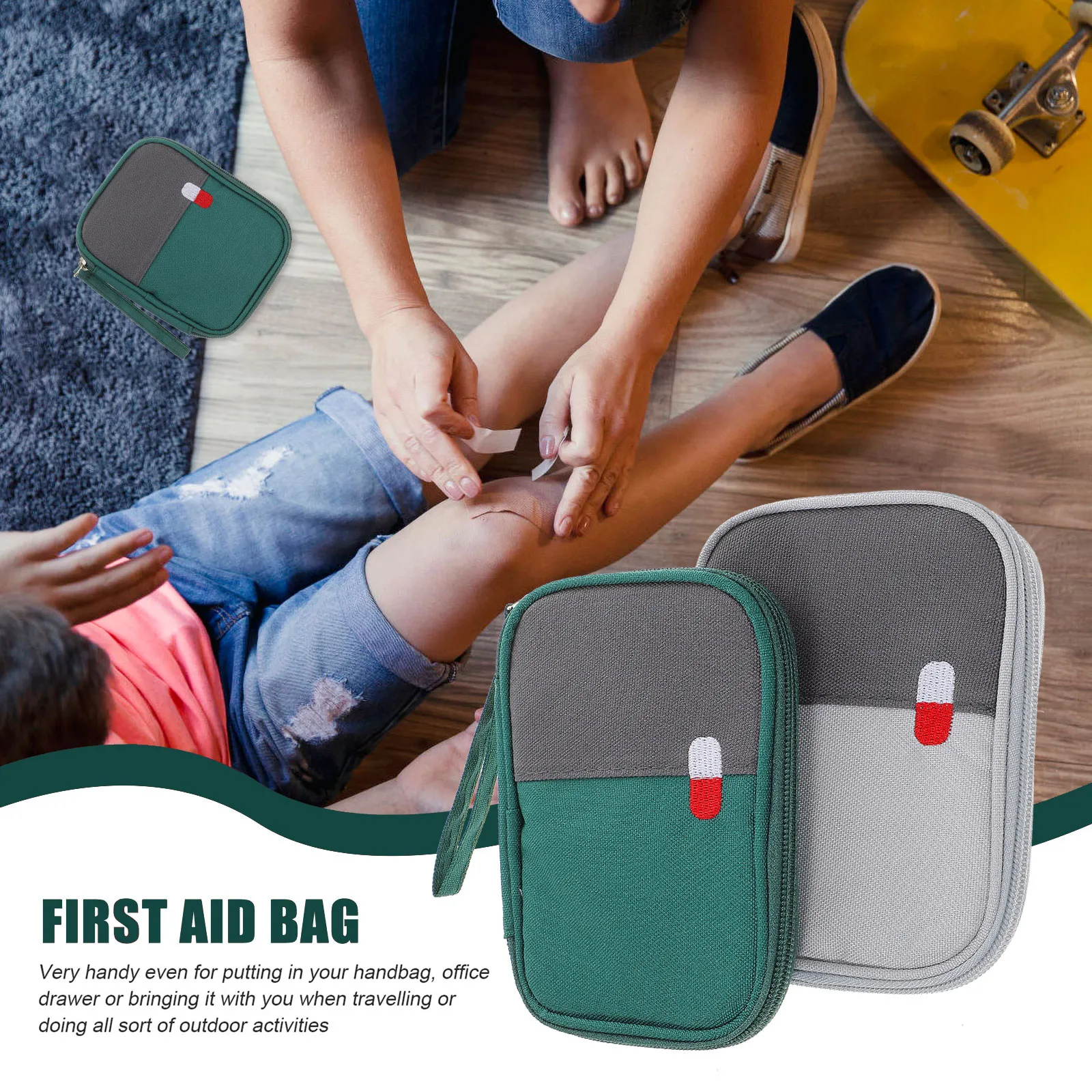 2Pcs Small Medicine Bag Waterproof Tear Resistant Zipper First Aid Organizer for Home Travel Backpacking Fitness School Car
2Pcs Small Medicine Bag Waterproof Tear Resistant Zipper First Aid Organizer for Home Travel Backpacking Fitness School Car