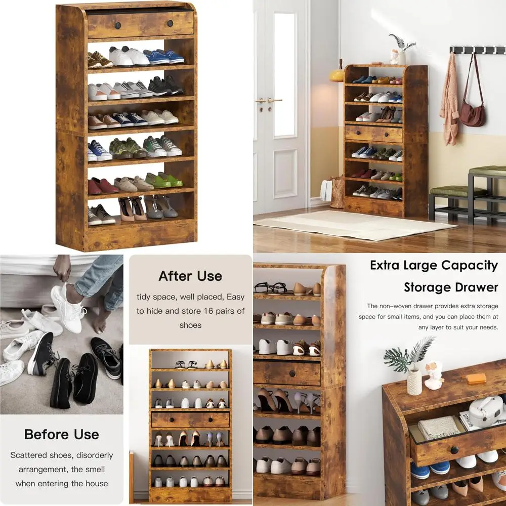 Отдельно стоящий шкаф для хранения обуви на 21 паре, подвижный ящик из нетканого материала, прочный органайзер для обуви
Отдельно стоящий шкаф для хранения обуви на 21 паре, подвижный ящик из нетканого материала, прочный органайзер для обуви