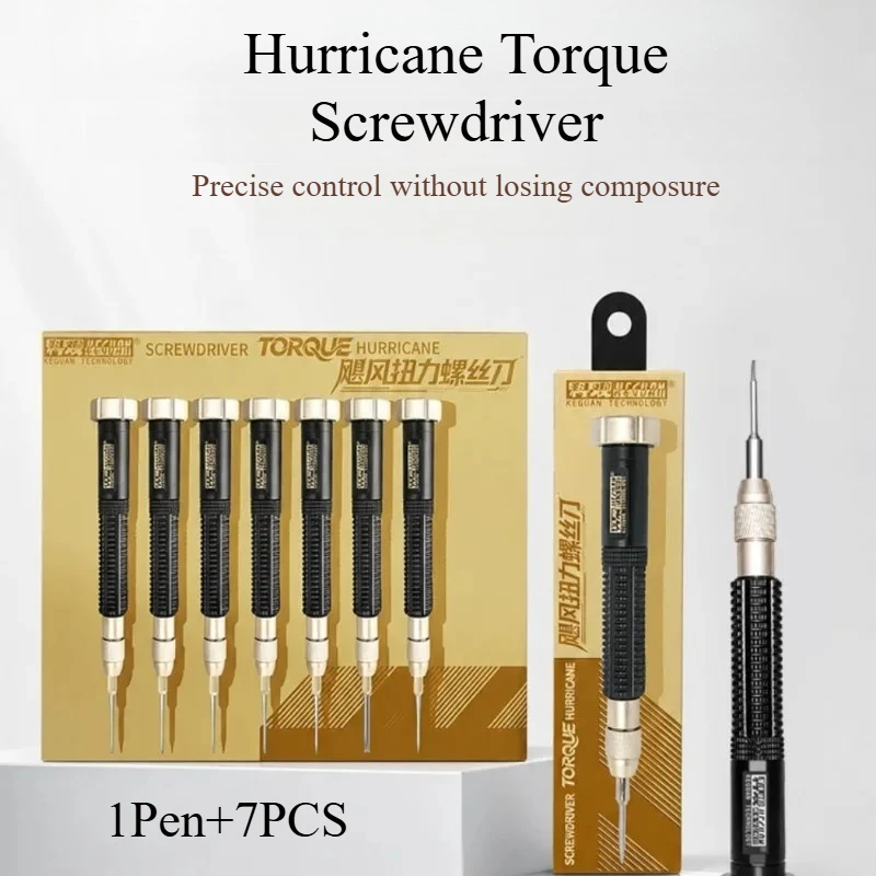 KEGUAN Professional Torque Screwdriver Kit - Interchangeable Bits Torque Protection Ideal for Precise Electronic Device Repair
KEGUAN Professional Torque Screwdriver Kit - Interchangeable Bits Torque Protection Ideal for Precise Electronic Device Repair