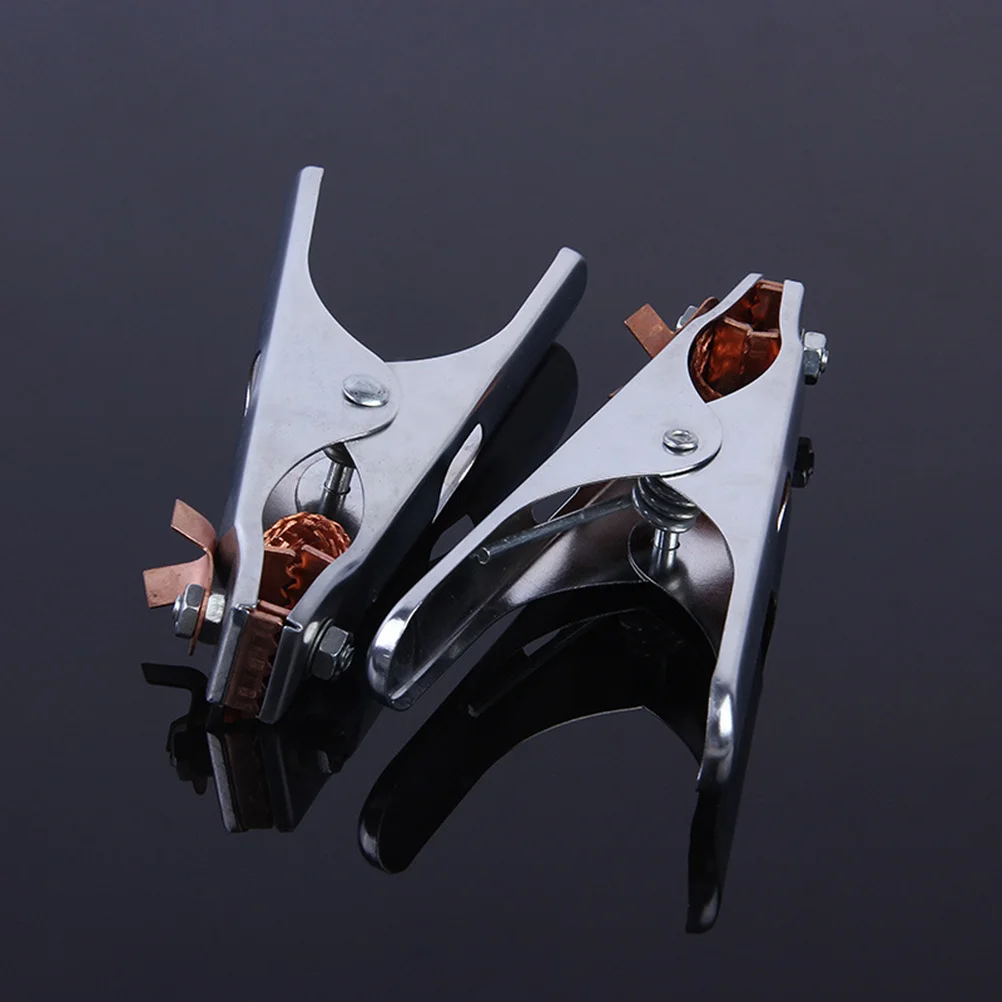 300A Welding Ground Clamp Chrome Plated Durable Holder Ground Cable Clip Welding Tools Silver Clamp Fixture Hardware
300A Welding Ground Clamp Chrome Plated Durable Holder Ground Cable Clip Welding Tools Silver Clamp Fixture Hardware