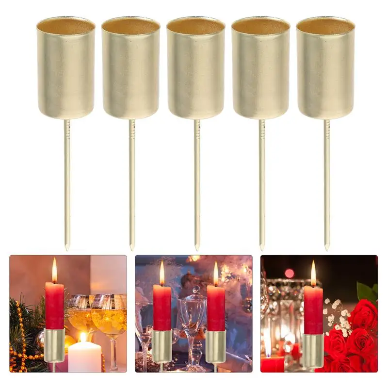 5Pcs Christmas Holder Container Festival Christmas Golden Candlestick Decor New Year Table Decoration
5Pcs Christmas Holder Container Festival Christmas Golden Candlestick Decor New Year Table Decoration