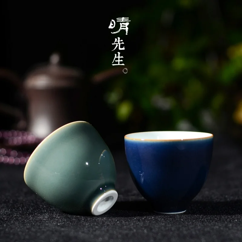 ★Jingdezhen Tea Cup Jingdezhen High Temperature Ceramic Single Cup Misty Blue Hand Painted Master Cup Pu'er Kung Fu Tea Cup
★Jingdezhen Tea Cup Jingdezhen High Temperature Ceramic Single Cup Misty Blue Hand Painted Master Cup Pu'er Kung Fu Tea Cup