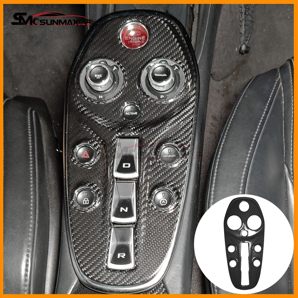 Real Carbon Fiber Car Central Control Gear Panel Decorative Frame Sticker Interior Accessories for McLaren GT 2019-2022
Real Carbon Fiber Car Central Control Gear Panel Decorative Frame Sticker Interior Accessories for McLaren GT 2019-2022