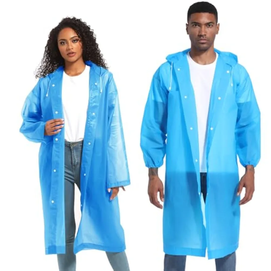 Rain Ponchos for Adults Raincoats 2 PACK Reusable Rain Jackets Emergency Rain Ponchos with Hooded
Rain Ponchos for Adults Raincoats 2 PACK Reusable Rain Jackets Emergency Rain Ponchos with Hooded