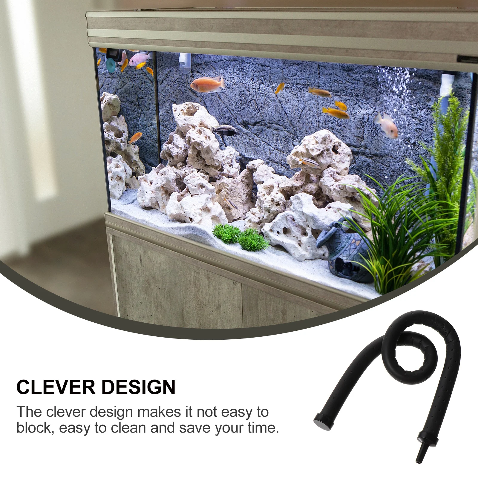 2Pcs Aquarium Bubble Tube with High Material Flexible Design for Any Shape Fish Tank Oxygen Enhancer Easy
2Pcs Aquarium Bubble Tube with High Material Flexible Design for Any Shape Fish Tank Oxygen Enhancer Easy
