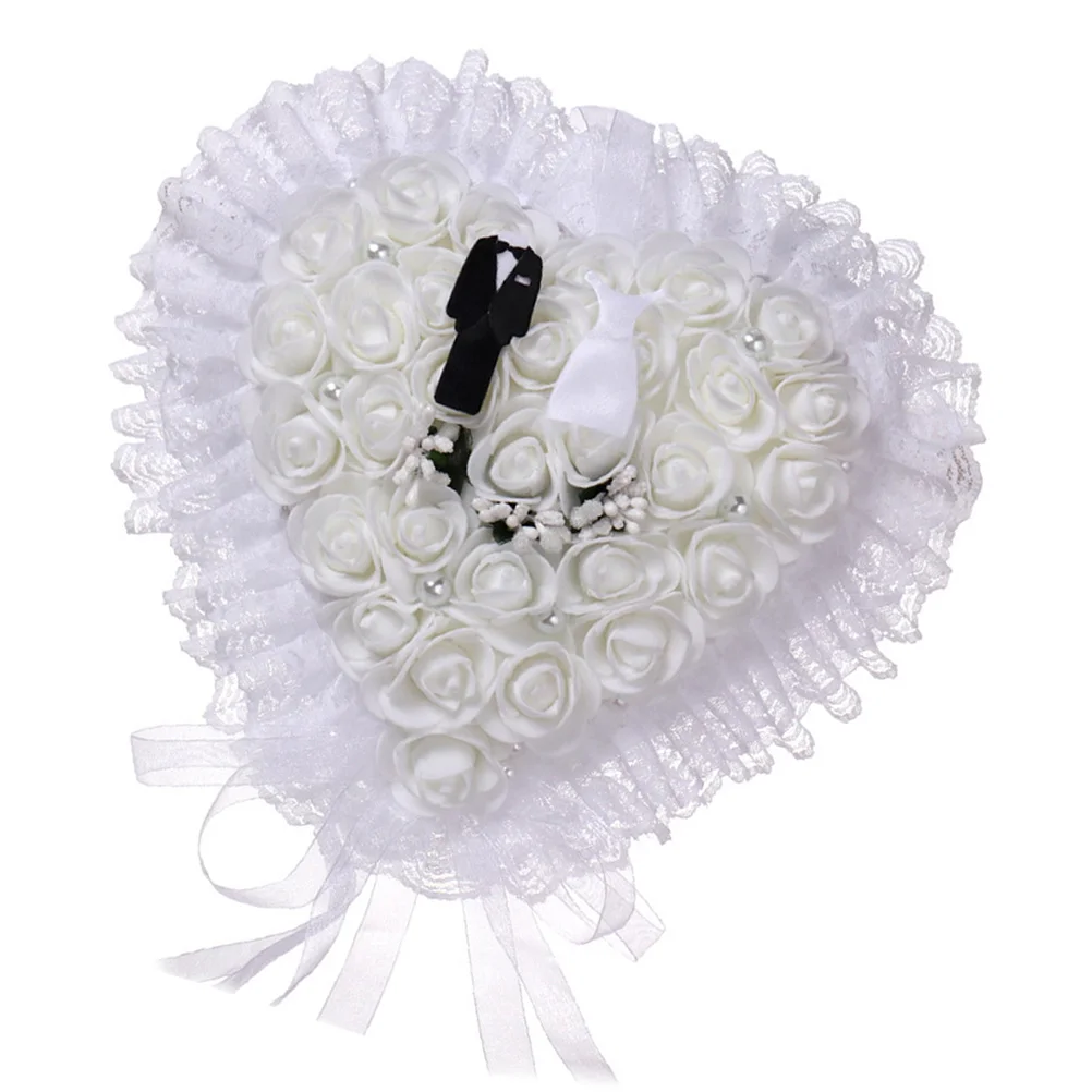 Floral Lace Wedding Ring Pillow Bride Dress Groom Suit Design Soft Comfortable Touch Perfect for Wedding Engagement Ceremony
Floral Lace Wedding Ring Pillow Bride Dress Groom Suit Design Soft Comfortable Touch Perfect for Wedding Engagement Ceremony