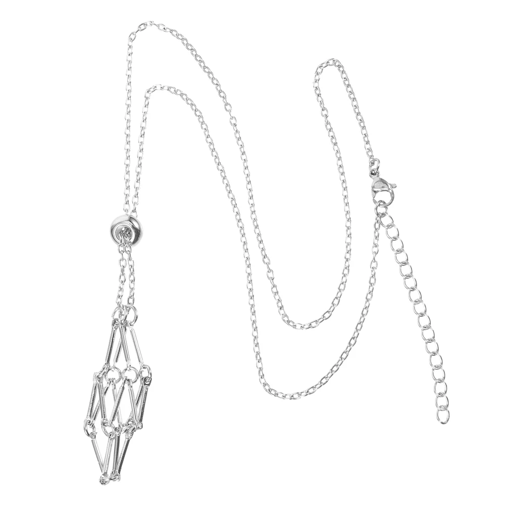 Mesh Pendant Necklace Chain Stone Holder Crystal Necklaces Diy Jewelry Making Metal Adjustable Versatile Style Natural Gemstone
Mesh Pendant Necklace Chain Stone Holder Crystal Necklaces Diy Jewelry Making Metal Adjustable Versatile Style Natural Gemstone