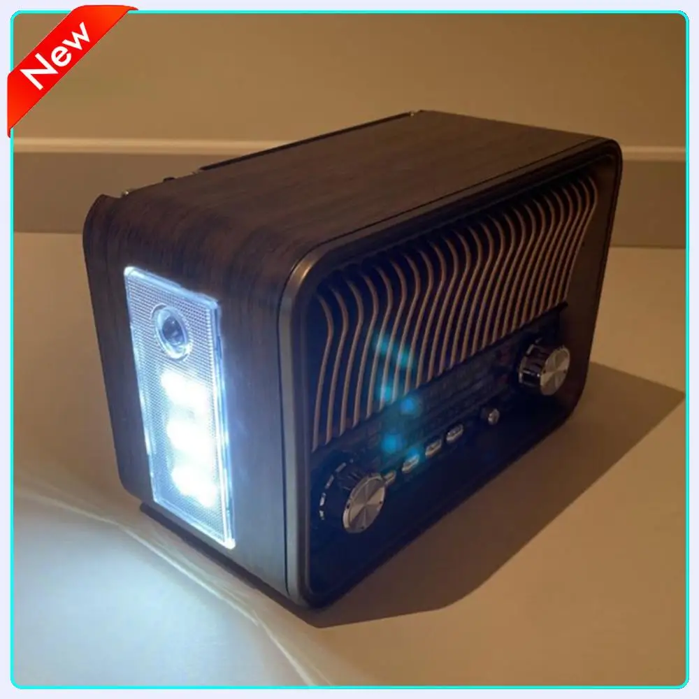 Portable FM AM SW Radio Multi-band Vintage Radios 1200mAh Wireless Bluetooth Speaker with LED Flashlight Supportt TF Card USB BT
Portable FM AM SW Radio Multi-band Vintage Radios 1200mAh Wireless Bluetooth Speaker with LED Flashlight Supportt TF Card USB BT