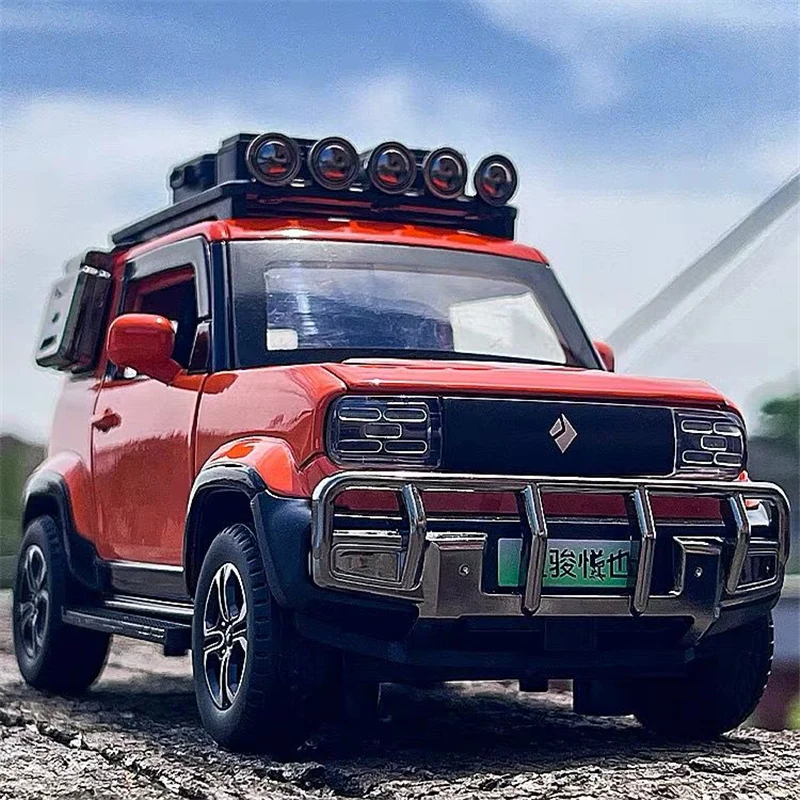 Новая модель автомобиля BAOJUN Yep в масштабе 1:24, Литые металлические внедорожники, модель автомобиля со звуком и искусственным звуком, детские игрушки, подарки
Новая модель автомобиля BAOJUN Yep в масштабе 1:24, Литые металлические внедорожники, модель автомобиля со звуком и искусственным звуком, детские игрушки, подарки