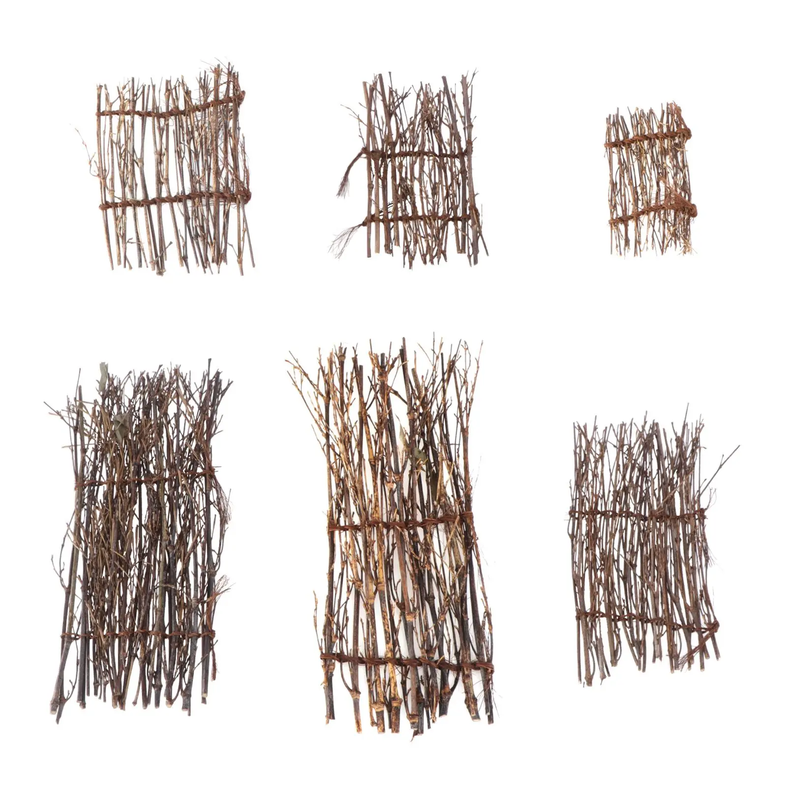 6 PCS Bamboo Fence Mat Micro Landscape Handmade Silk Mini Small Miniature Woven Decoration
6 PCS Bamboo Fence Mat Micro Landscape Handmade Silk Mini Small Miniature Woven Decoration