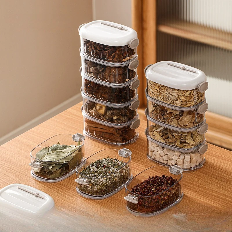 Герметичная банка, бытовая бутылка для приправ, перец, звездный анис, корица, отделения для зерна, ящик для хранения кухонных специй
Герметичная банка, бытовая бутылка для приправ, перец, звездный анис, корица, отделения для зерна, ящик для хранения кухонных специй