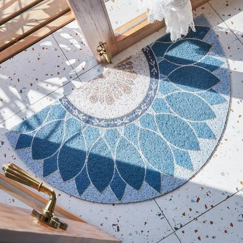Customizable Semi-Circular Door Mat Luxury Feel Silk Loop Home Entrance Mat PVC Material Geometric Pattern for Living Room
Customizable Semi-Circular Door Mat Luxury Feel Silk Loop Home Entrance Mat PVC Material Geometric Pattern for Living Room