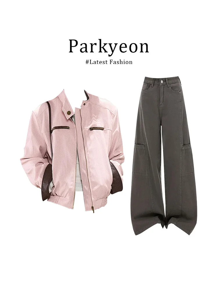 Parkyeon Retro Color Block Long Sleeve Jacket Women's Autumn Winter Casual Pants Two Piece Set Chic Style Female Outerwear
Parkyeon Retro Color Block Long Sleeve Jacket Women's Autumn Winter Casual Pants Two Piece Set Chic Style Female Outerwear