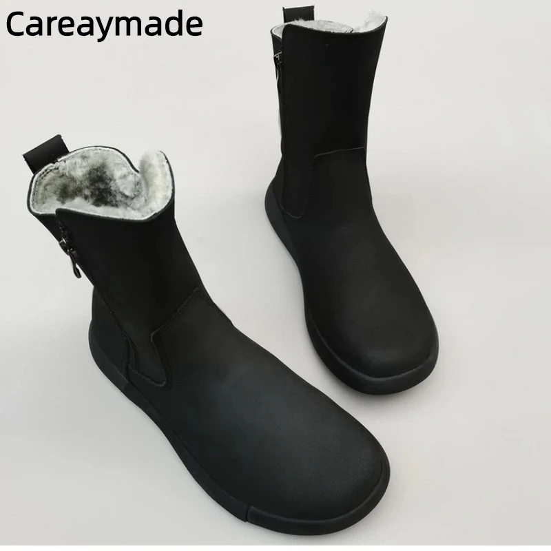 Careaymade-Genuine leather Sheep fur one-piece men's shoes wool warm anti-slip mid-calf thickened large cotton snow boots winter
Careaymade-Genuine leather Sheep fur one-piece men's shoes wool warm anti-slip mid-calf thickened large cotton snow boots winter